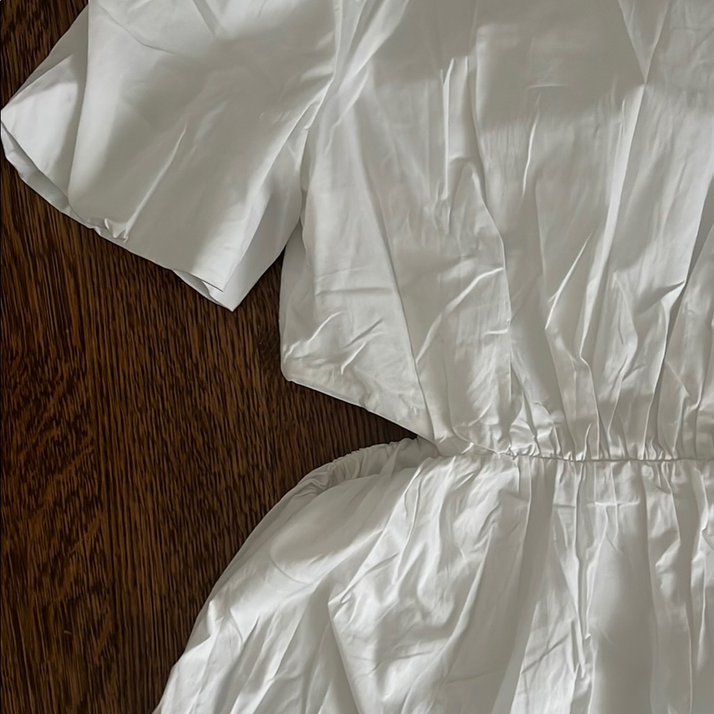 Charming White Puff Sleeve Dress by WAYF - Picture 3 of 11